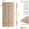 Ekena Millwork Rustic Four Board Joined Board-n-Batten Rough Sawn Faux Wood Shutters, 22W x 90H, PR SHUBJS22X90RSPR - alternate 9